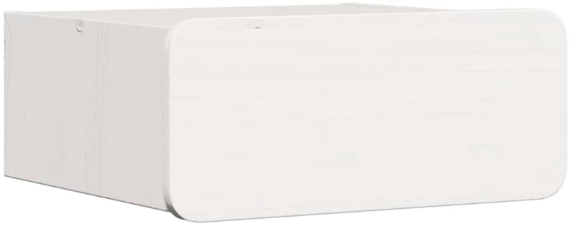 vidaXL Κομοδίνο 2 pcs Λευκό 39 x 34 x 16.5 εκ. Μασίφ ξύλο πεύκου