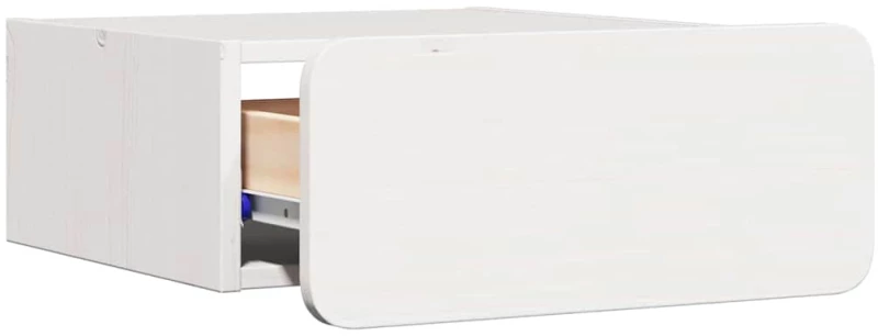 vidaXL Κομοδίνο 2 pcs Λευκό 39 x 34 x 16.5 εκ. Μασίφ ξύλο πεύκου