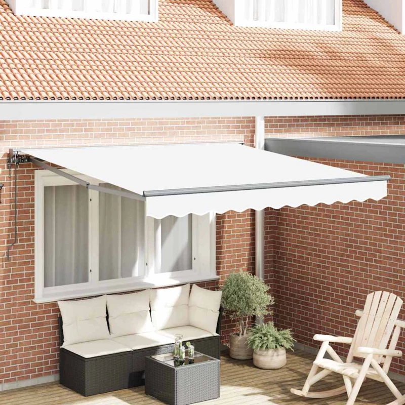 vidaXL Σκηνίτσα Αναδιπλούμενη Λευκό 350x250 εκ ύφασμα