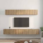vidaXL Σετ επίπλου τηλεόρασης Επιτοίχιο 5 pcs artisan δρυς