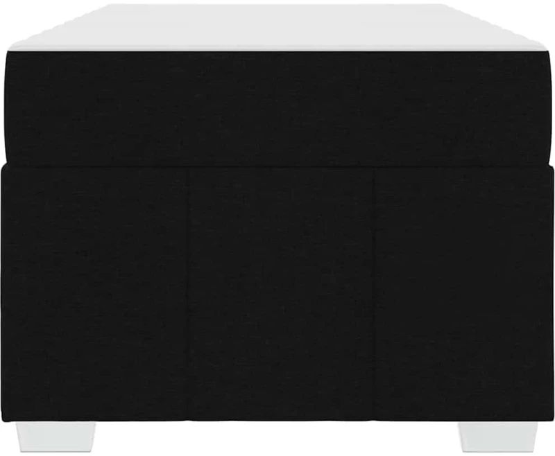 vidaXL Σκελετός Κρεβατιού με στρώμα Μαύρο 100 x 200 cm ύφασμα