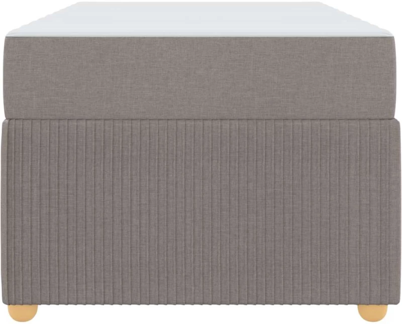 vidaXL Σκελετός κρεβατιού με στρώμα Taupe 100 x 200 cm ύφασμα