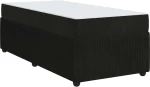 vidaXL Σκελετός κρεβατιού με στρώμα Μαύρο 100 x 200 cm Βελούδο