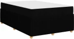 vidaXL Σκελετός κρεβατιού με στρώμα Μαύρο 120 x 190 cm ύφασμα