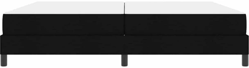 vidaXL Κρεβάτι με ελατήρια με στρώμα Μαύρο 200 x 200 cm ύφασμα