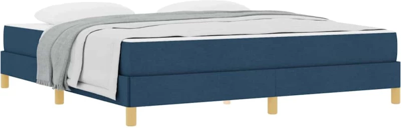 vidaXL Κρεβάτι με ελατήρια Μπλε και Καφέ 180 x 200 cm
