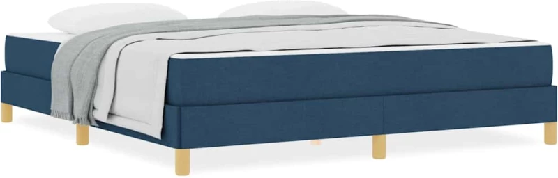 vidaXL Κρεβάτι με ελατήρια Μπλε και Καφέ 180 x 200 cm