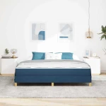 vidaXL Κρεβάτι με ελατήρια Μπλε και Καφέ 180 x 200 cm