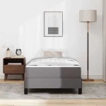vidaXL Κρεβάτι με στρώμα Γκρι 80 x 200 cm Τεχνητό δέρμα