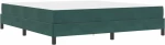 vidaXL Κρεβάτι box spring με στρώμα Σκούρο Πράσινο 180 x 200 cm