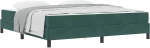 vidaXL Κρεβάτι box spring με στρώμα Σκούρο Πράσινο 180 x 200 cm
