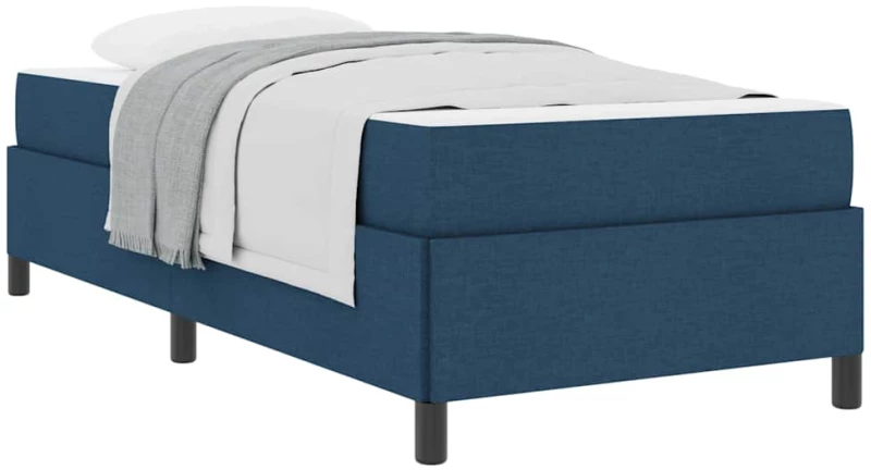vidaXL Κρεβάτι με ελατήρια Μπλε και Μαύρο 90 x 200 cm