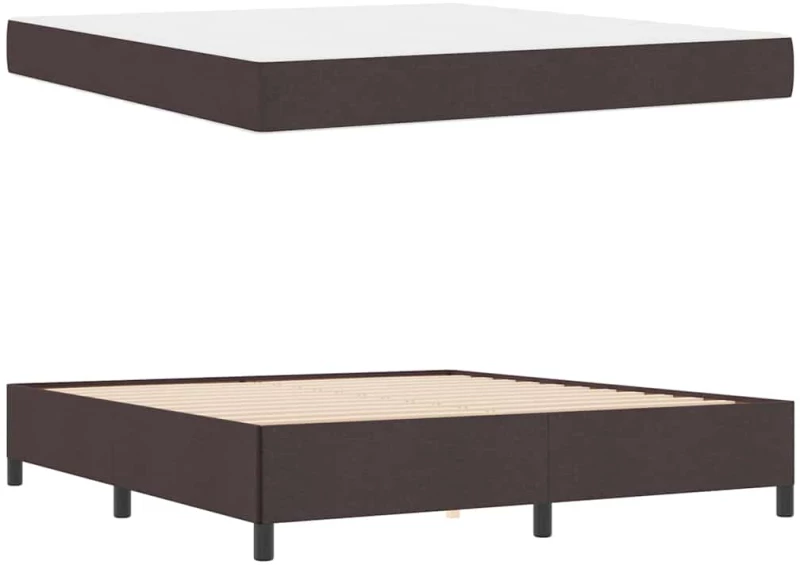 vidaXL Κρεβάτι με ελατήρια Καφέ 180 x 200 cm