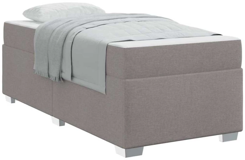 vidaXL Σκελετός Κρεβατιού Taupe 80 x 200 cm ύφασμα