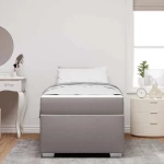 vidaXL Σκελετός Κρεβατιού Taupe 80 x 200 cm ύφασμα