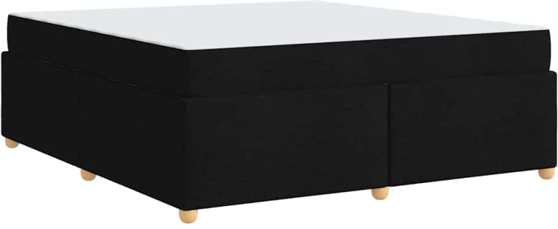 vidaXL Σκελετός Κρεβατιού με στρώμα Μαύρο 180 x 200 cm ύφασμα