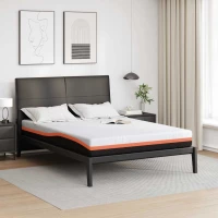 vidaXL Στρώμα Λευκό και Γκρι 140 x 190 cm Τζελ Μνήμης Φόρμα