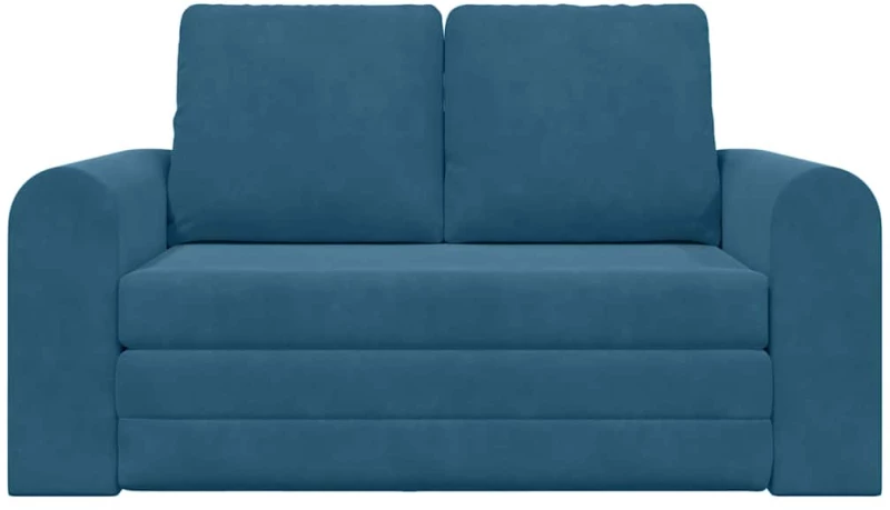 vidaXL Κρεβάτι καναπές Μπλε 148 x 71 x 83 εκ. Βελούδο