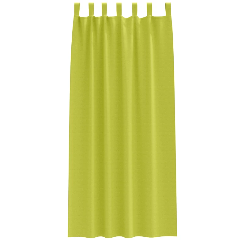 vidaXL Κουρτίνες με κουρτίνες 2 pcs Λαχανί 225x140εκ. Πολυεστέρας