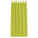 vidaXL Κουρτίνες με κουρτίνες 2 pcs Λαχανί 225x140εκ. Πολυεστέρας