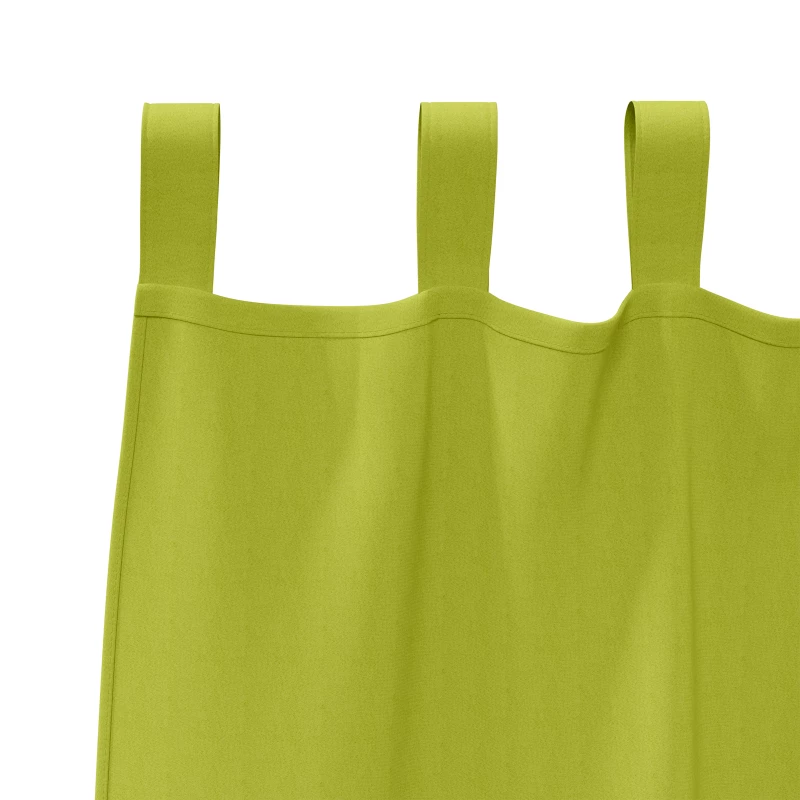 vidaXL Κουρτίνες με κουρτίνες 2 pcs Λαχανί 225x140εκ. Πολυεστέρας