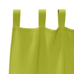 vidaXL Κουρτίνες με κουρτίνες 2 pcs Λαχανί 225x140εκ. Πολυεστέρας