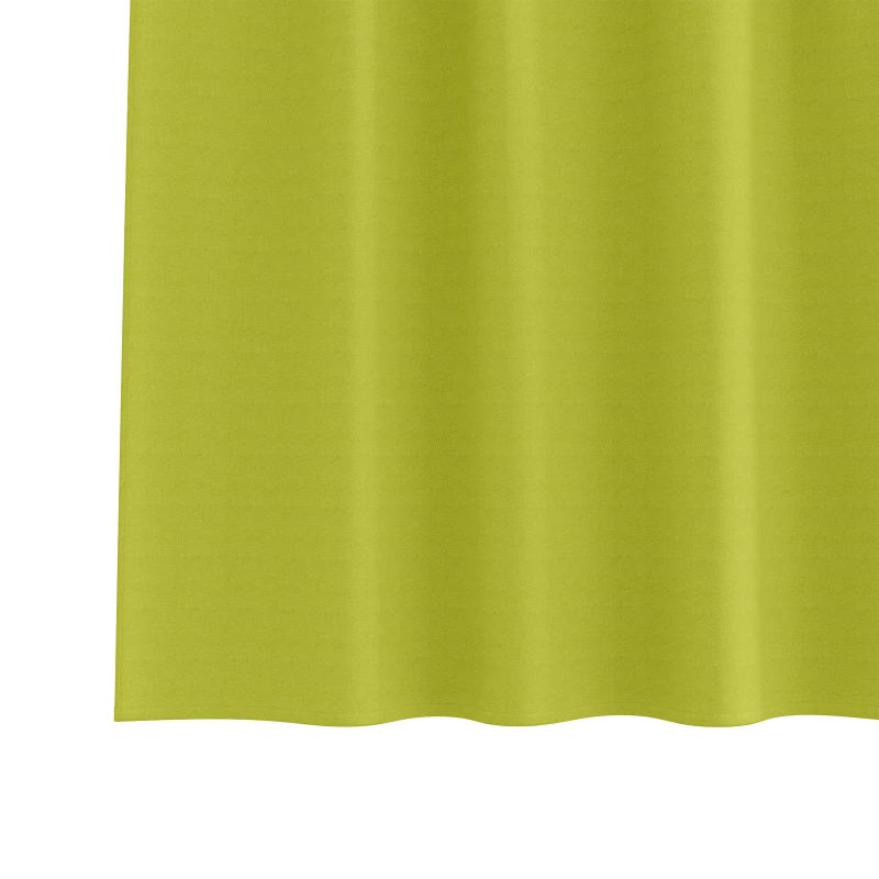 vidaXL Κουρτίνες με κουρτίνες 2 pcs Λαχανί 225x140εκ. Πολυεστέρας