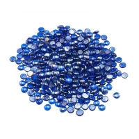 VEVOR 10 LBS Fire Glass 3/4-Inch Fireplace Glass Rocks for Firepit Cobalt Blue