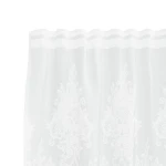 vidaXL Κουρτίνες με κουρτίνες Λευκό 400 x 180 εκ Πολυεστέρας