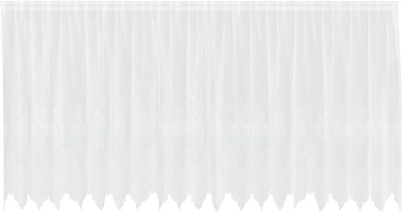 vidaXL Κουρτίνες με κουρτίνες Λευκό 500 x 160 cm Πολυεστέρας