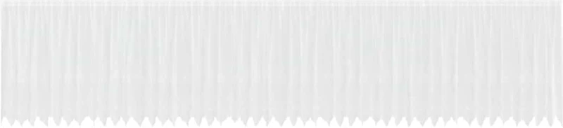 vidaXL Κουρτίνες με κουρτίνες Λευκό 1200 x 160 cm Πολυεστέρας