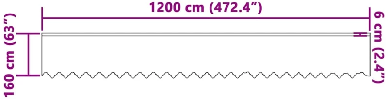 vidaXL Κουρτίνες με κουρτίνες Λευκό 1200 x 160 cm Πολυεστέρας