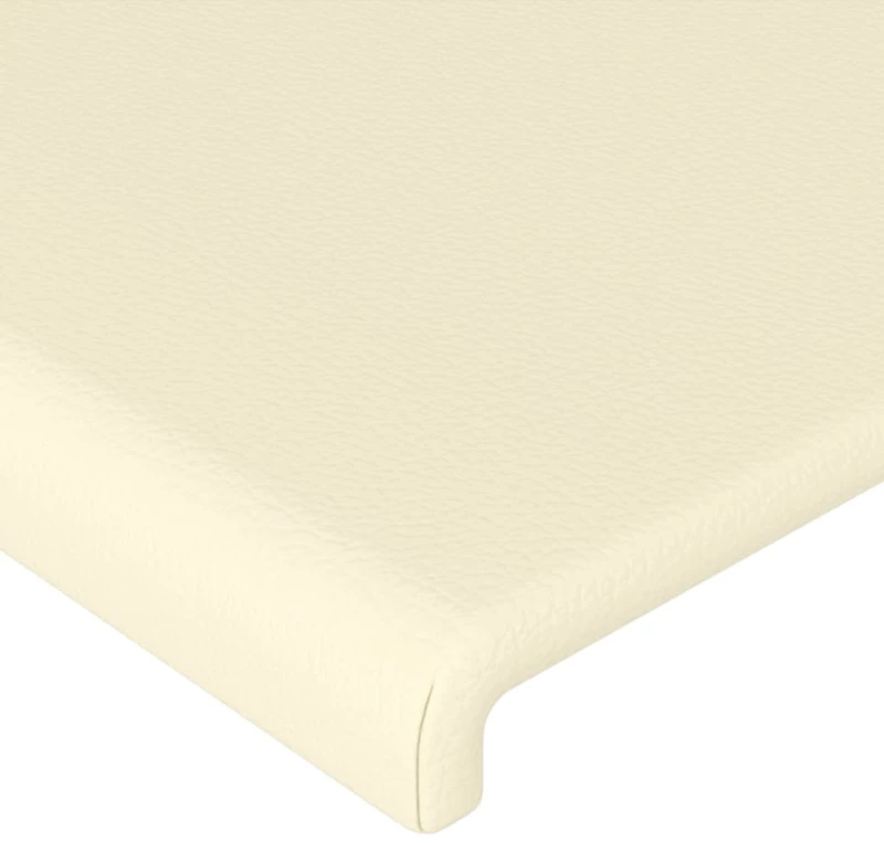 vidaXL Κεφαλάρι με Πτερύγια Κρεμ 83x23x118/128 εκ. Συνθετικό Δέρμα