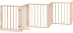 vidaXL Διαχωριστικό Σκύλων/Πόρτα Πτυσσόμενο 9 Πάνελ 450 εκ Ξύλο Λεύκας