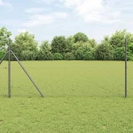 vidaXL Εξαγωνικός φράχτης Γκρι 1 x 50 m Ατσάλι