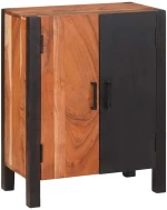 vidaXL Πλαϊνό γραφείο 3 pcs Καφέ 55 x 30 x 75 εκ Μασίφ ξύλο ακακίας