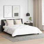 vidaXL Παπλωμα με Μαξιλάρια Argyle 3 pcs Λευκό 200 x 200 cm Μικροΐνες