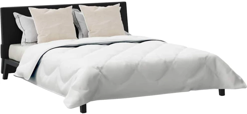 vidaXL Παπλωμα με Μαξιλάρια Argyle 3 pcs Λευκό 200 x 200 cm Μικροΐνες