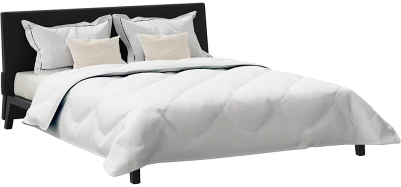 vidaXL Παπλωμα με Μαξιλάρια Argyle 3 pcs Λευκό 260 x 220 εκ. Μικροΐνες