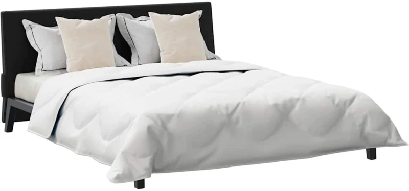 vidaXL Παπλωμα με Μαξιλάρια Argyle 3 pcs Λευκό 200 x 200 cm Μικροΐνες