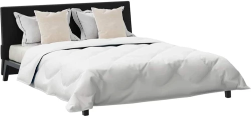 vidaXL Παπλωμα με Μαξιλάρια Argyle 3 pcs Λευκό 240 x 200 cm Μικροΐνες