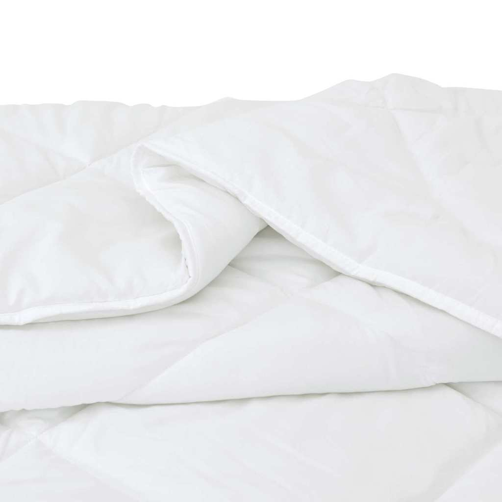 vidaXL Παπλωμα με Μαξιλάρια Argyle 3 pcs Λευκό 240 x 200 cm Μικροΐνες