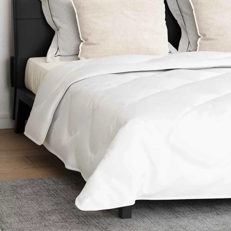 vidaXL Παπλωμα με Μαξιλάρια Argyle 3 pcs Λευκό 260 x 220 εκ. Μικροΐνες