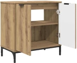 vidaXL Σετ Επίπλων Μπάνιου Καρό 2 pcs artisan δρυς 39.5 x 36 x 88 εκ
