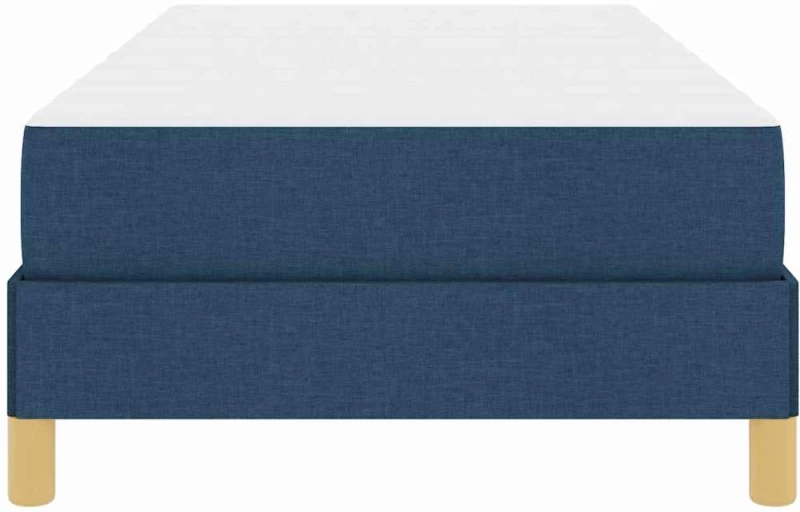 vidaXL Κρεβάτι με ελατήρια Μπλε και άσπρο 100 x 200 cm Pěna