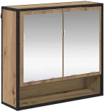 vidaXL Σετ Επίπλων Μπάνιου με ράφι 2 pcs artisan δρυς 80 x 33 x 60 εκ