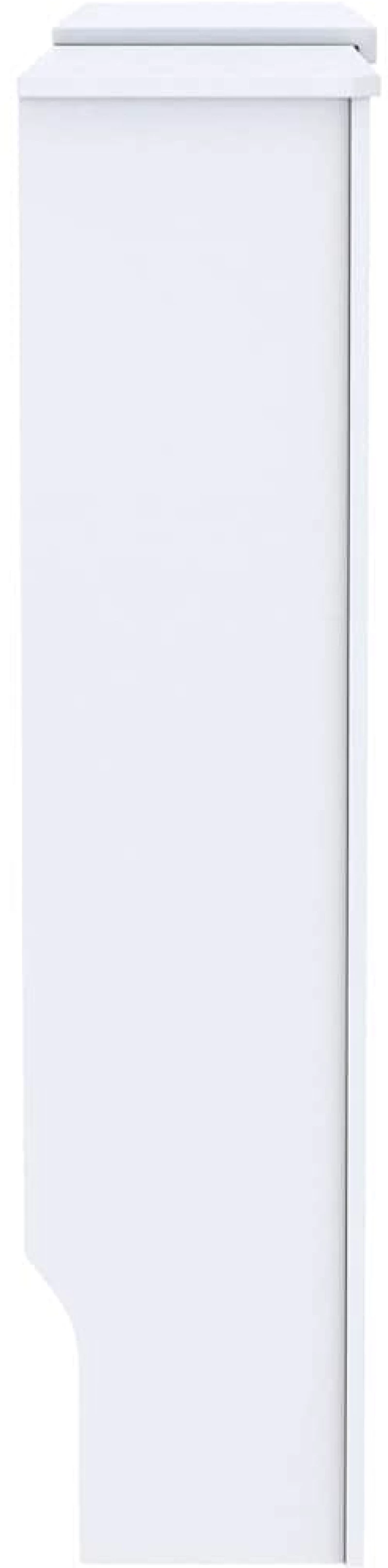 vidaXL Κάλυμμα καλοριφέρ 2 pcs Λευκό 112x19x81.5cm Συνθετικόξύλο
