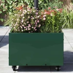 vidaXL Βάση Παρασόλ με Γλάστρα Πράσινο 45 x 45 x 45 cm Ατσάλι