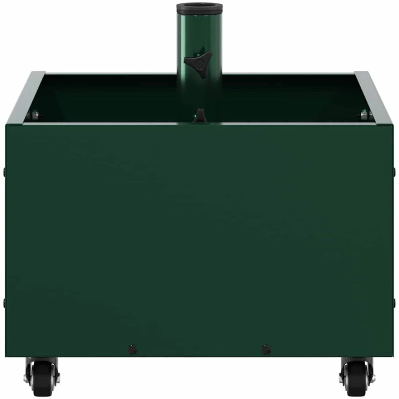 vidaXL Βάση Παρασόλ με Γλάστρα Πράσινο 45 x 45 x 45 cm Ατσάλι