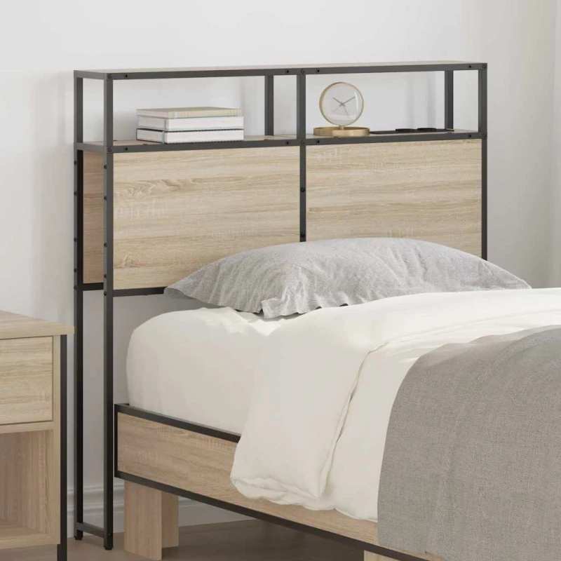 vidaXL Κεφαλάρι Αποθήκης με ράφι Sonoma Δρυς 75 cm Επεξεργασμένο ξύλο